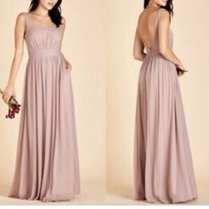 NWT Birdie Grey mauve Grace convertible long formal dress